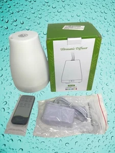 Difusor de aroma ultrasónico de aceite esencial con luces LED remotas de 7 colores aromaterapia - Imagen 1 de 17