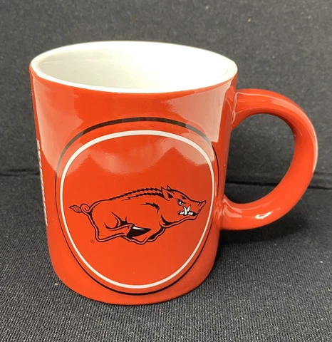 NCAA Arkansas Razorbacks Boelter Ceramic Red Black Coffee Mug 14oz New Cover
