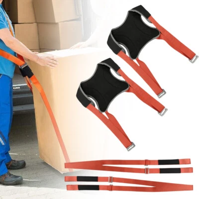 4TLG TRAGEGURTE UMZUG 2 PERSON TRAGEGURT TRANSPORTGURT HEBEGURT MÖBEL TRAGEGURTE - Bild 1 von 4