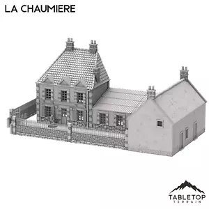 La Chaumiere Benouville - WWII Wargame Tabletop Terrain - Imagen 1 de 5