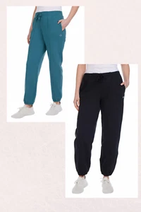 Champion Para Mujer Gamuza Polar Jogger Pintuck Detalle Pierna Gamuza Polar Tela S/L - Imagen 1 de 7