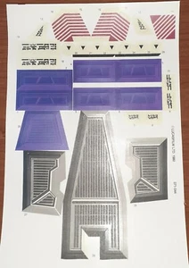 Pegatina de repuesto vintage Star Wars Snowspeeder (púrpura) pelar y pegar  - Imagen 1 de 3