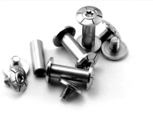 10 piezas Remaches Manija de Cuchillo Tornillos Tuercas 5mm/6mm Diámetro Pernos Corby Alfileres - Imagen 1 de 4