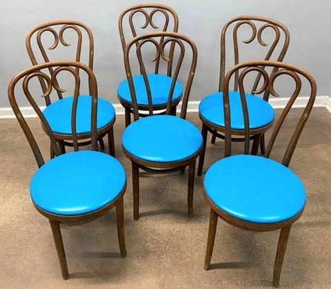 Vintage Oak Bentwood Cafe Chairs Cover