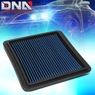 FOR 2006-2015 MITSUBISHI L200/TRITON HI-FLOW DROP-IN PANEL DRY AIR FILTER BLUE - Image 1 of 4