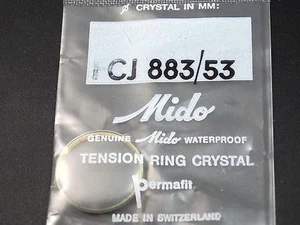 FCJ883/53 Mido Waterproof Permafit 19.50mm Tension Ring Vintage Watch Crystal - Picture 1 of 1
