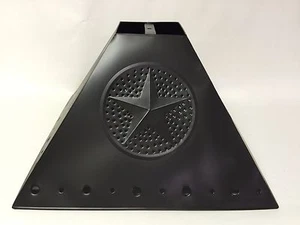 Lamp Shade, Rustic Tin, Star Design, Dark Bronze, Pyramid, Small - Picture 1 of 4