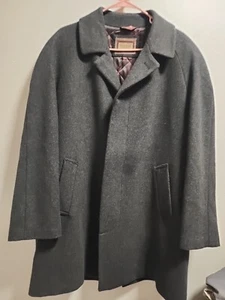 CIANNI CELLINI MENS WOOL DRESS COAT COLOR GREY SZ 42S - Picture 1 of 8