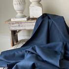 59X 57 (2 longueurs disponibles) Tissu laine bleue française inutilisé ANCIEN WORKWEAR tissé