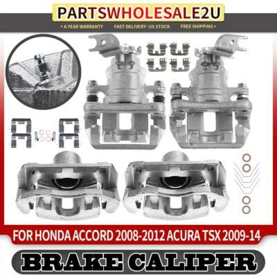 4x Pinzas de freno delanteras y traseras para Honda Accord 2008-2012 Acura TSX con soporte Foto 1 de 4