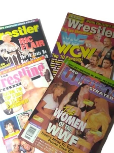 WRESTLING 4 Revistas Años 90 The Undertaker Bret Hart Rocky Maivia (THE ROCK) Kane - Imagen 1 de 24