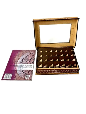 MAYAN DOMINO LUXURY EDITION w/ Original Wood Dominoes, Case | Dante Interactivo - Image 1 of 4