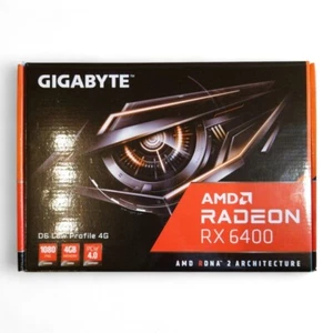GIGABYTE Radeon RX 6400 4GB GDDR6 Graphics Card PCIe 4.0 Low Profile Design - Picture 1 of 4