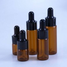 50pcs 5ml - 20ml Braunglas Parfum Ätherisches Öl Pipette Tropfflasche Ampullen