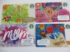 LOT OF 4 Starbucks Cards 2014 2015 2016 MOTHER'S Day NEW