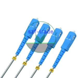 20M Field Outdoor LC UPC-SC UPC 4 Strand 9/125 Single Mode Fiber Patch Cord - Afbeelding 1 van 1