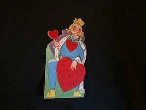Vintage Old King Cole Valentine Card c. 1950s - Imagen 1 de 2