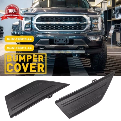 Fit For 2021-2023 Ford F150 Front Bumper Cover Lower Grille Trim Panel Black - Image 1 of 4