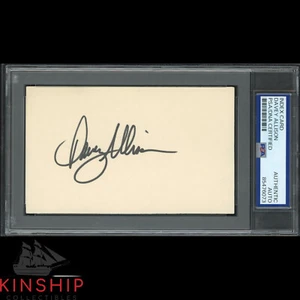 Davey Allison signed 3x5 Index Card PSA DNA Slabbed NASCAR Auto C4009 - Picture 1 of 1