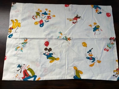 Funda de Almohada de Tela Pato Donald Margarita Disney Mickey Minnie Mouse De Colección Rara Años 70 Foto 1 de 4