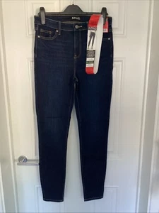 Buffalo David Bitton Ladies Mollie High Rise Skinny Jeans - Dk Blue - UK12 - NWT - Picture 1 of 7