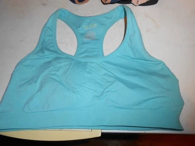 Женский размер большой, синий твердый беспроводной спортивный бюстгальтер от Tek Gear Workout Gear - Изображение 1 из 2