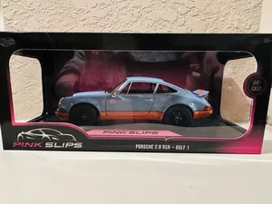 Jada Toys Pink Slips Porsche 2.8 RSR Gulf 1 Blue 1:18, See Photos - Picture 1 of 4