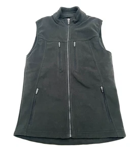 SCOTTeVEST Fleece Crest Vest Men's XS Black Multi Pocket Travel Outdoor Jacket - Picture 1 of 16