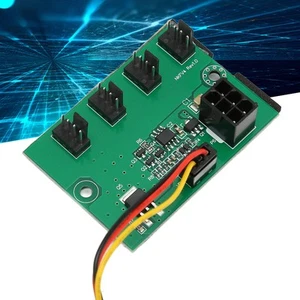 PC Fan Speed Controller DC 12V PWM 4 Way 11.8in Cable Easy Installation PC Ch CB - Afbeelding 1 van 22