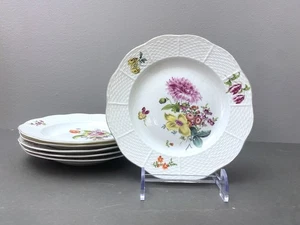 ca. 1901-1903 Herend Bouquet of Flowers salad plates, 8'', set of 6, excellent - Picture 1 of 7