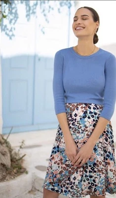 Nuevo Vestido de Enfermería de Maternidad Top Tejido Desmontable Azul Seraphine Talla 8 Nuevo con Etiquetas Foto 1 de 4