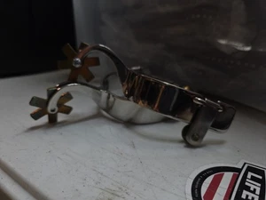 Pair Abetta Western cowboy SPUR W/Rowell - Picture 1 of 2