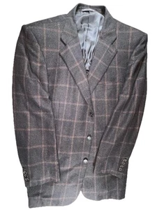 Ermenegildo Zegna Suit Jacket Blazer Coat Mens 44 US 54 EU 100% Cashmere Vintage - Picture 1 of 18