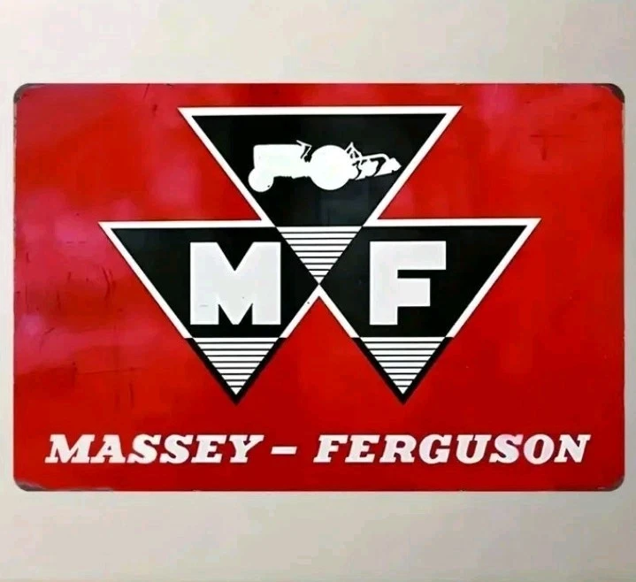 VINTAGE looking Massey Ferguson Tractor 8X12 Rustic METAL NOVELTY  SIGN - Image 1 of 1
