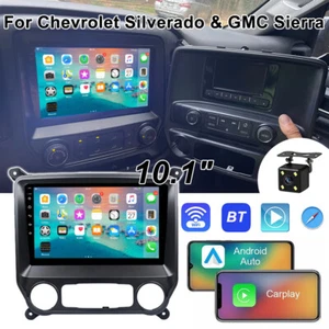 For Chevrolet Silverado & GMC Sierra Fit Apple CarPlay Car Radio Player GPS WiFi - Picture 1 of 18