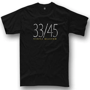 Vinyl 33/45 DJ t-shirt disk vinyl master tshirt music club dance tshirt hoodie - Picture 1 of 10