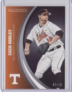 2016 Panini Collegiate Tennessee Black #47 Zack Godley 02/10 - Flat S/H - Picture 1 of 1