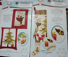 Stamped Embroidery Kit Woodland Stocking + Pillow or Wall Art Needle Creations 