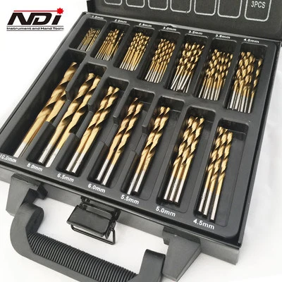 NEW 119PC METRIC TITANIUM DRILL BIT SET IN METAL CASE ND-1001 - image 1 of 4