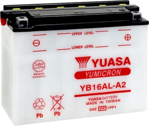 YUASA YB16AL-A2(DC) BATTERIA CONVENZIONALE YAMAHA VMAX 500 SX 1999 - Foto 1 di 2