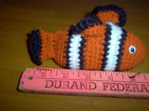 New, handcrafted/crochet Clown fish - Picture 1 of 2