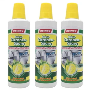 [11,33€/L] 3x 500ml REINEX reine Citronensäure flüssig Zitronensäure Entkalker - Bild 1 von 2