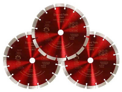 Diamanttrennscheibe Diamantscheibe Beton 12 mm Segmenthöhe USSV 3 X 230 - Bild 1 von 4