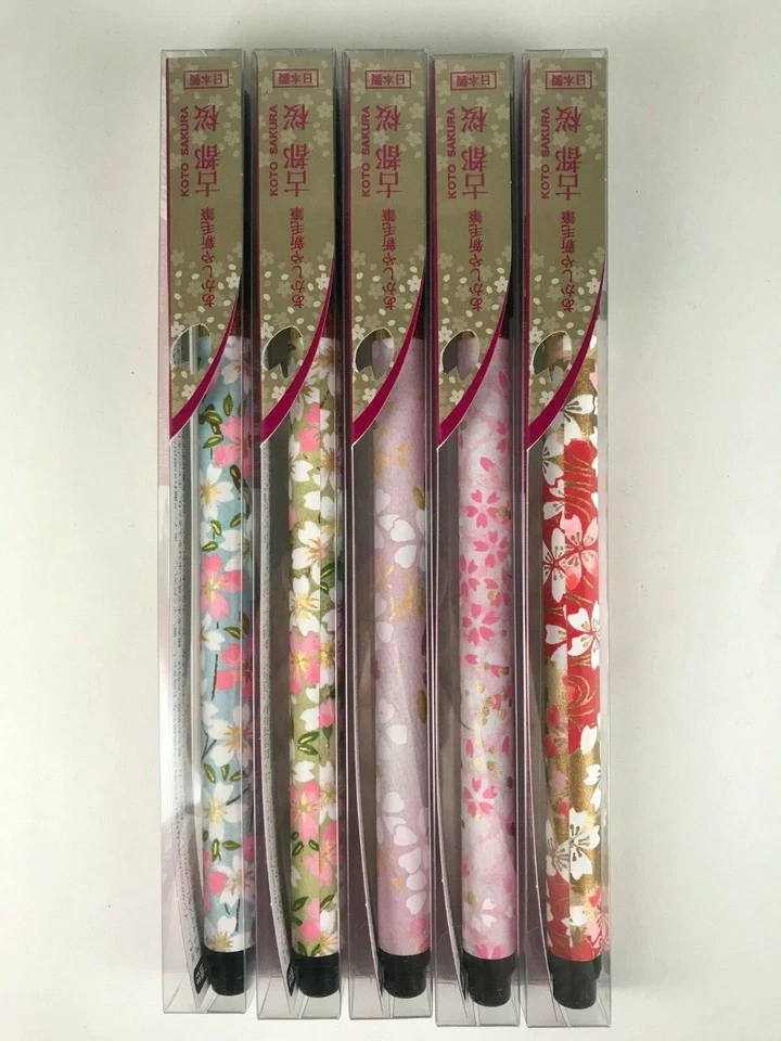 Japanese FUDE Caligraphy Pen - BLACK INK - Sakura Design Pens ( Cherry Blossom ) - Image 1 of 3