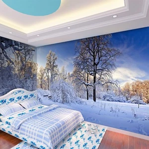 3D Snow Winter 74 Wallpaper Mural Wall Print Wall Wallpaper Murals US Lemon - Picture 1 of 5