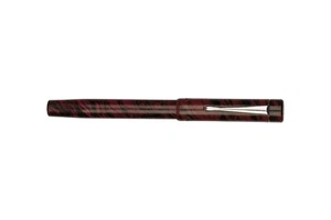 Pluma Estilográfica Click Century Full Ebonite Negra Granate con Plumín Flexible Bordes Cromados - Imagen 1 de 4