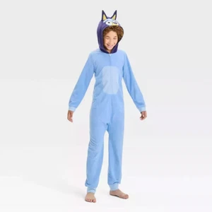 Bluey Sleeper One Piece Pajamas Unionsuit Halloween Costume - Kids Medium 8 NEW - Picture 1 of 5
