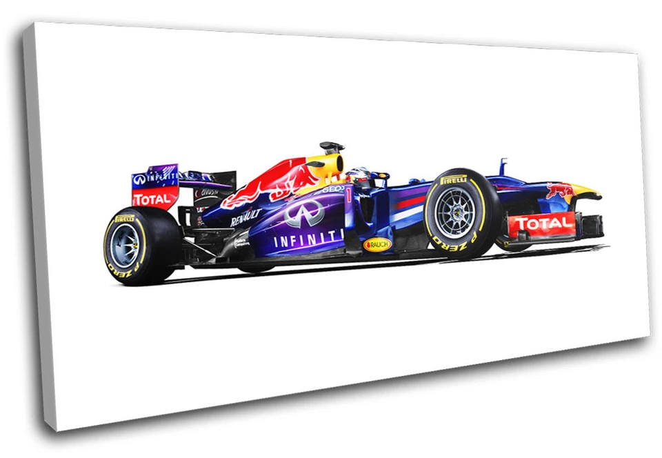 Redbull F1 Гоночные Гаражные Автомобили ОДИН ХОЛСТ НАСТЕННОЕ ИСКУССТВО Картина Печать - Изображение 1 из 1