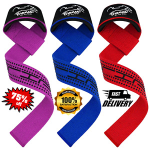 Weight Lifting Wrist Straps Gym Training Hand Bar Wraps Deadlift 5mm Support