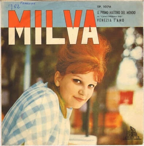 MILVA "IL PRIMO MATTINO DEL MONDO" SP 1961 CETRA 1076 - Picture 1 of 2